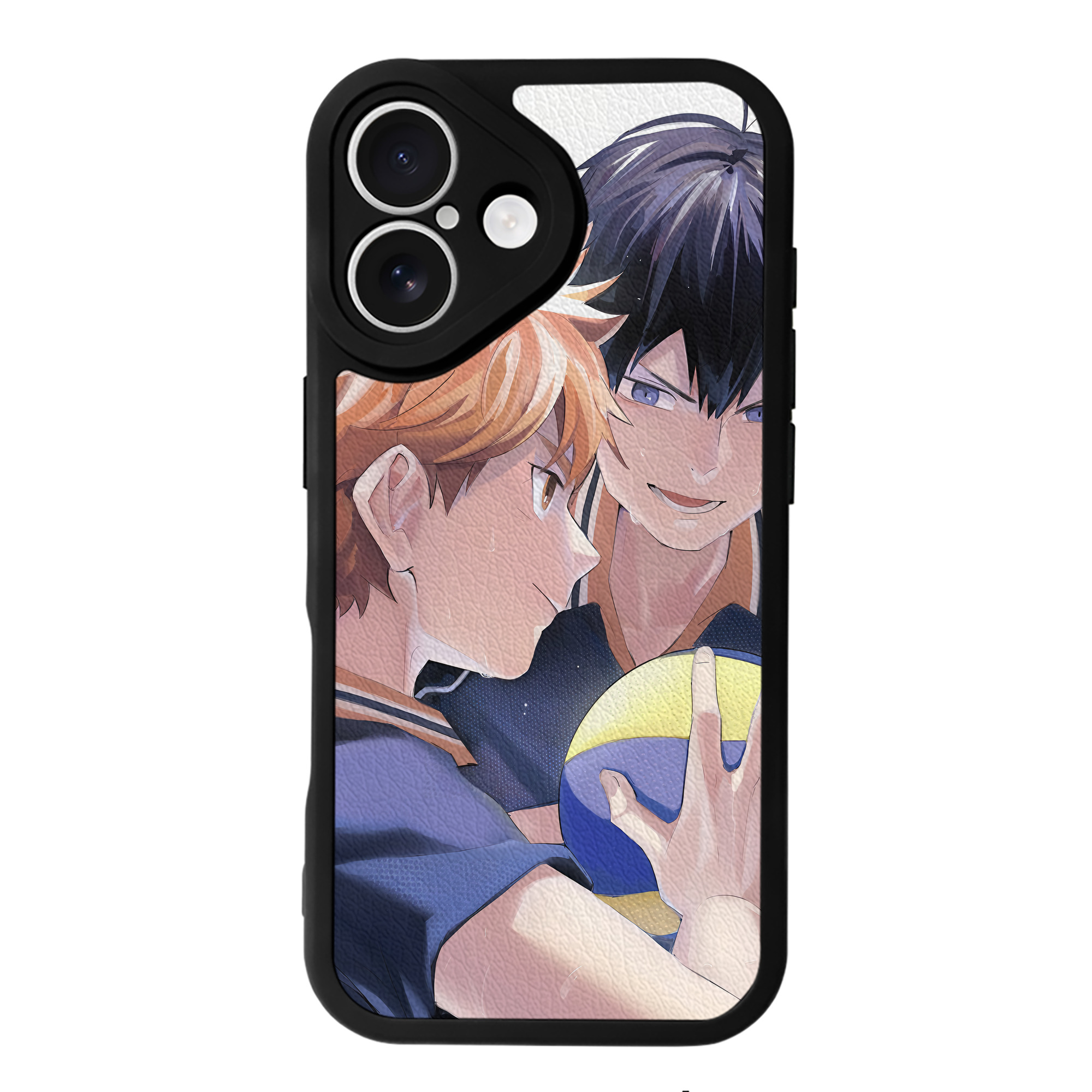 （画像用） ハイキュー!! Haikyu!! 【iPhone 16シリーズ対応】シリコンスマホケース（レザー調） 材質：シリコン